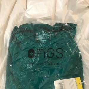 FIGS Limited Edition Hunter Green Salta Performance Underscrub Shirt Large NWT